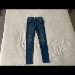 All Saints Destroyed Ankle Skinny Jeans